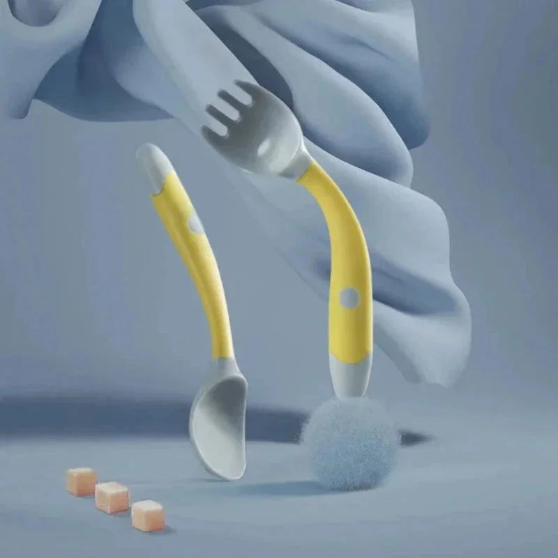 Conjunto Infantil de Talheres Giratórios de Silicone Ama Mamma - Ama Mamma