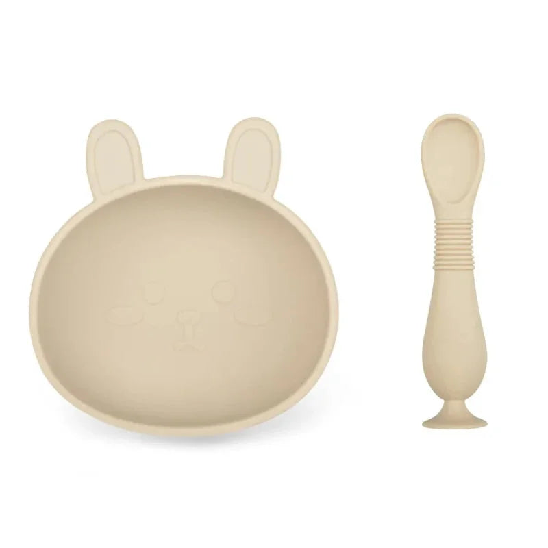 Kit Silicone Premium com Tigela e Colher Infantil Ama Mamma - Ama Mamma