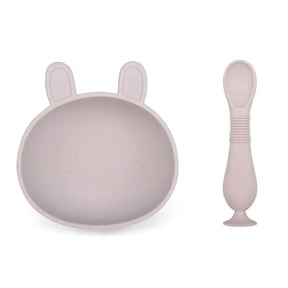Kit Silicone Premium com Tigela e Colher Infantil Ama Mamma - Ama Mamma