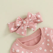 Conjunto Moletom Infantil Feminino Flores - Ama Mamma