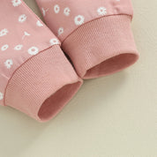 Conjunto Moletom Infantil Feminino Flores - Ama Mamma