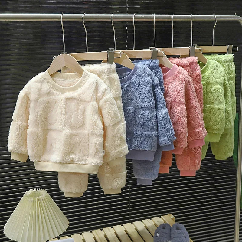 Conjunto Moletom Peluciado Fofinho Infantil - Ama Mamma
