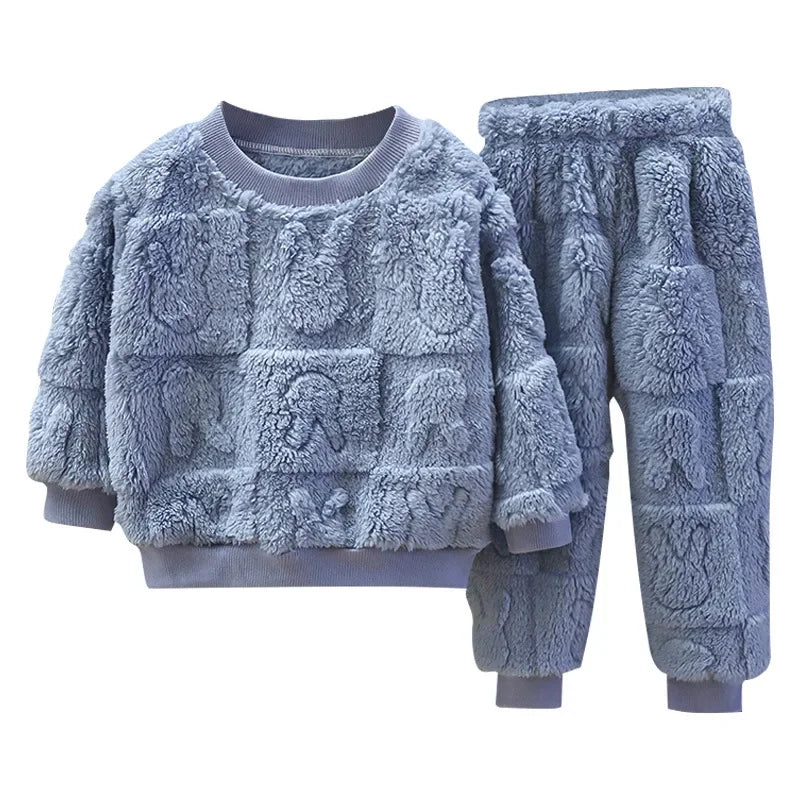 Conjunto Moletom Peluciado Fofinho Infantil - Ama Mamma