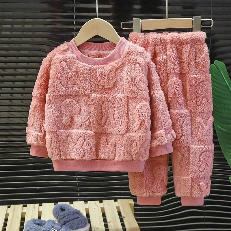 Conjunto Moletom Peluciado Fofinho Infantil - Ama Mamma