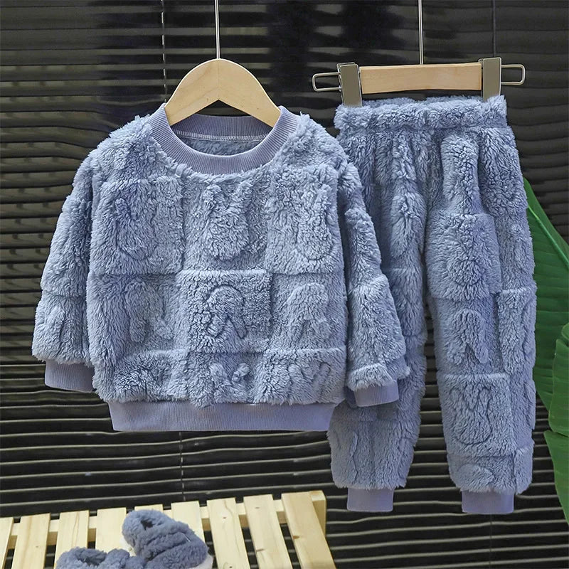 Conjunto Moletom Peluciado Fofinho Infantil - Ama Mamma