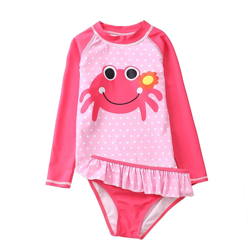 Conjunto Infantil Praia Manga Longa Caranguejo - Ama Mamma