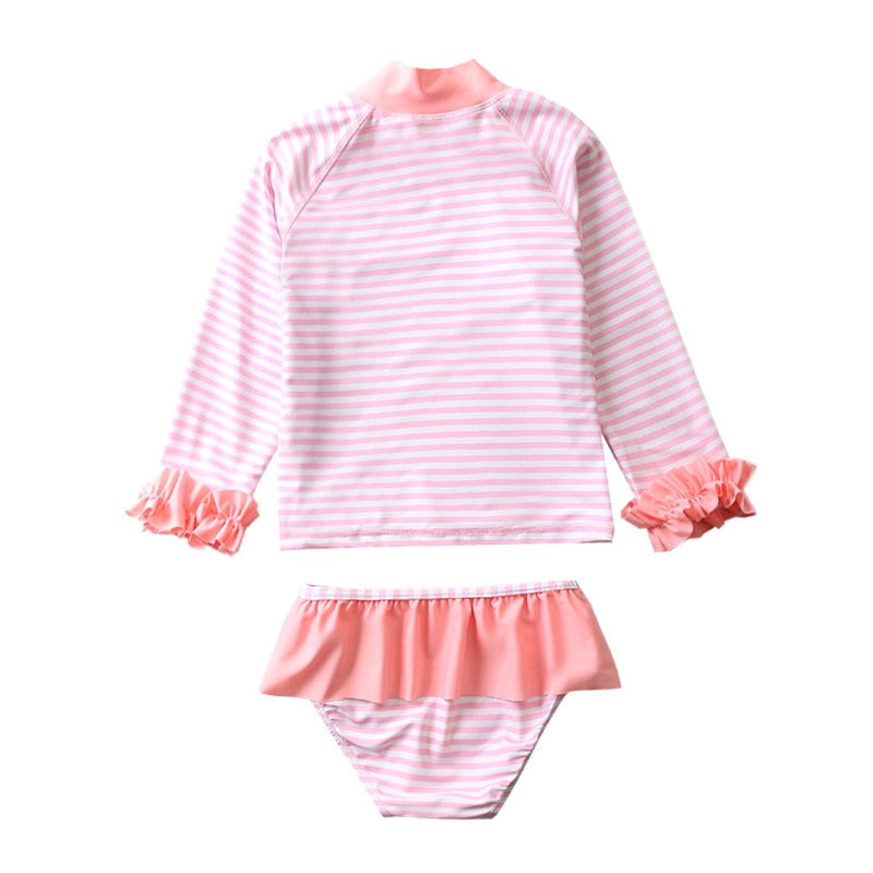 Conjunto Infantil Praia Manga Longa Flamingo - Ama Mamma