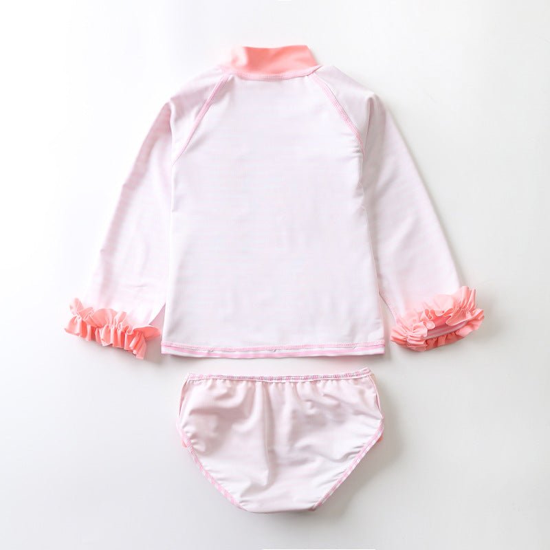 Conjunto Infantil Praia Manga Longa Flamingo - Ama Mamma