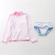 Conjunto Infantil Praia Manga Longa Sereia Rosa - Ama Mamma