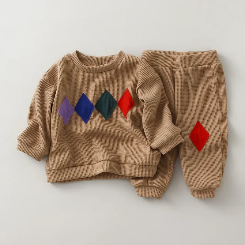 Conjunto Suéter com Estampa Cartoon e Calça Infantil Ama Mamma - Ama Mamma