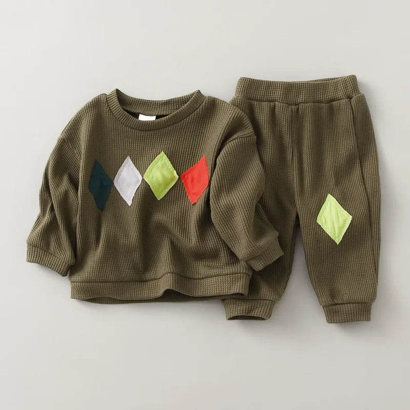 Conjunto Suéter com Estampa Cartoon e Calça Infantil Ama Mamma - Ama Mamma