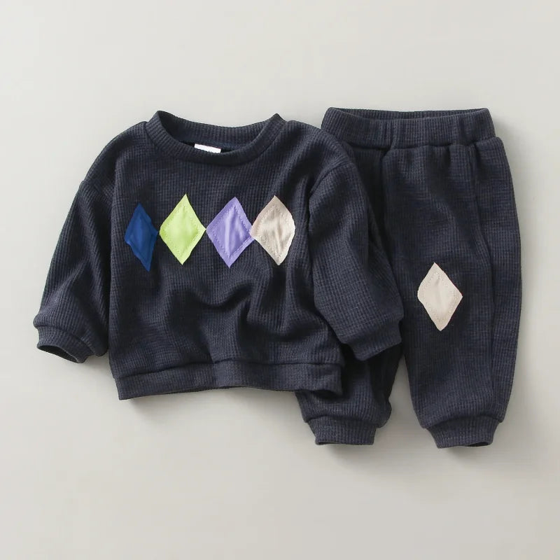 Conjunto Suéter com Estampa Cartoon e Calça Infantil Ama Mamma - Ama Mamma