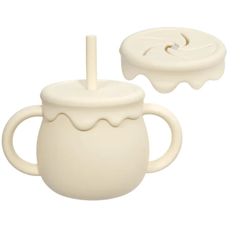 Copo Aconchegante de Silicone com Canudo para Bebê Ama Mamma - 250ml - Ama Mamma