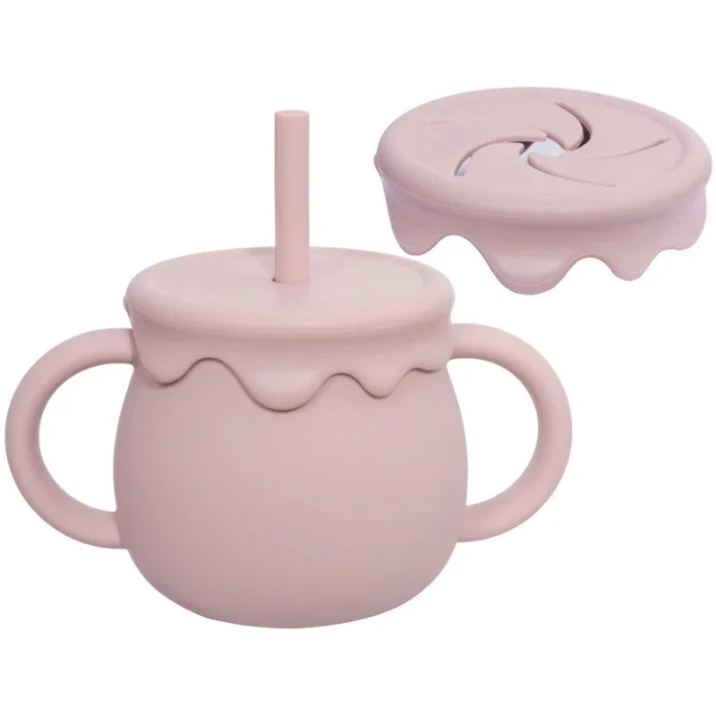 Copo Aconchegante de Silicone com Canudo para Bebê Ama Mamma - 250ml - Ama Mamma