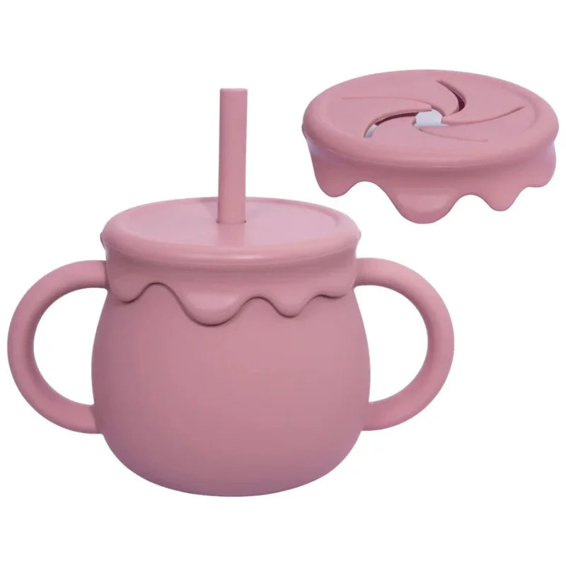 Copo Aconchegante de Silicone com Canudo para Bebê Ama Mamma - 250ml - Ama Mamma