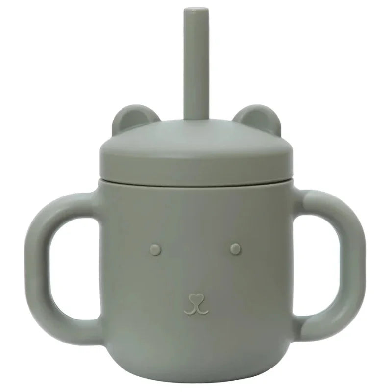 Copo de Treinamento de Silicone com Alça e Canudo para Bebê Ama Mamma - 150ml - Ama Mamma