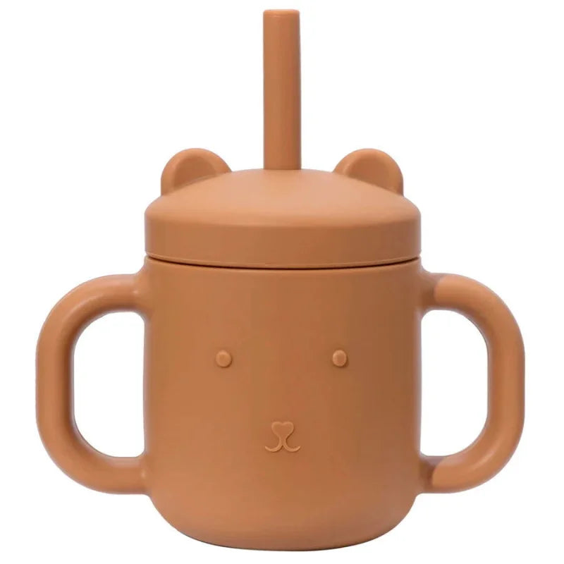 Copo de Treinamento de Silicone com Alça e Canudo para Bebê Ama Mamma - 150ml - Ama Mamma