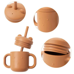 Copo de Treinamento de Silicone com Alça e Canudo para Bebê Ama Mamma - 150ml - Ama Mamma