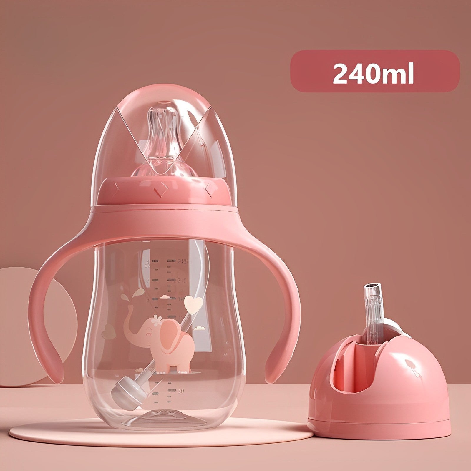 Copo de Treinamento Infantil Antivazamento com Canudo - Ama Mamma