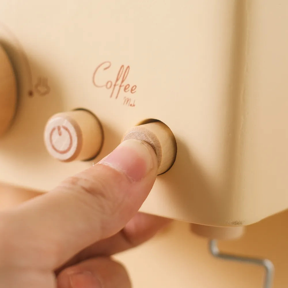 Cozinha Montessori - Máquina de Café Expresso de Madeira - Ama Mamma