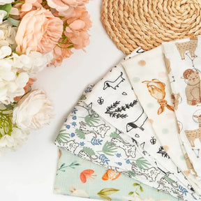 Cueiros Macios 5 Peças em Algodão e Bambu - Conforto e Suavidade Ama Mamma - Ama Mamma