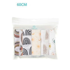 Cueiros Macios 5 Peças em Algodão e Bambu - Conforto e Suavidade Ama Mamma - Ama Mamma