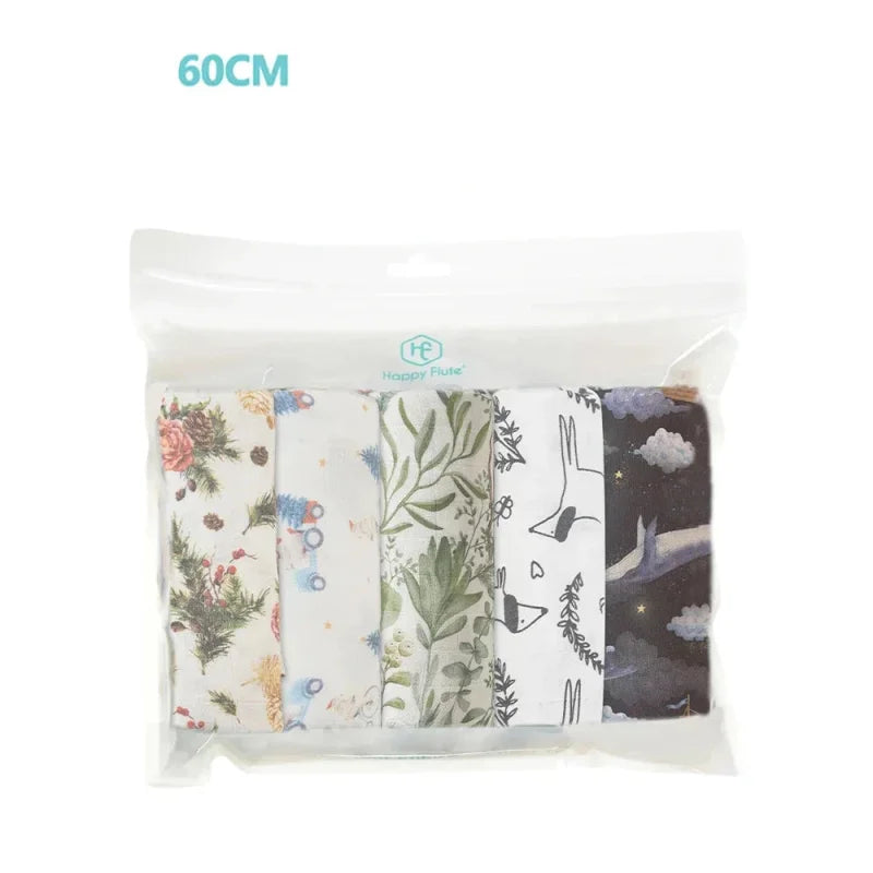 Cueiros Macios 5 Peças em Algodão e Bambu - Conforto e Suavidade Ama Mamma - Ama Mamma