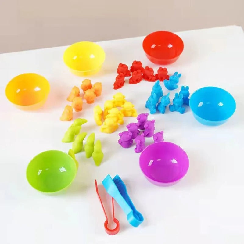 Brinquedo Sensorial Montessori - Correspondência de Cores - Ama Mamma