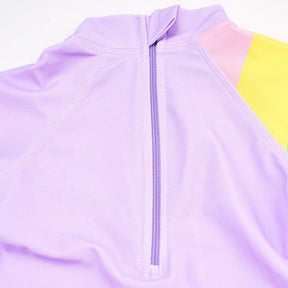 Macaquinho de Praia Infantil Manga Curta Unicórnio Lilás - Ama Mamma