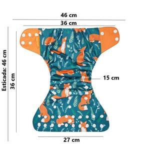 Fralda de Pano Infantil Ecológica e Reutilizável - 4 unidades - Ama Mamma