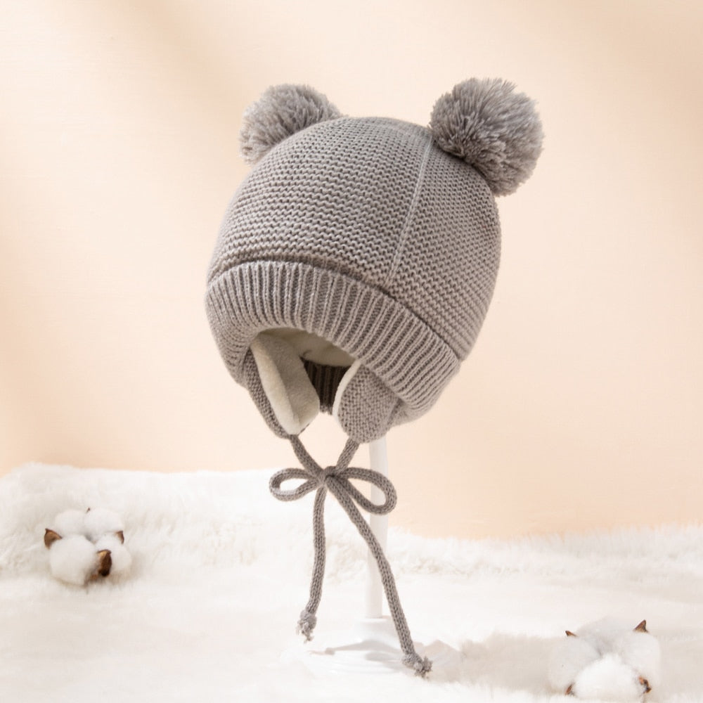Gorro Aviador com Pompom - Ama Mamma