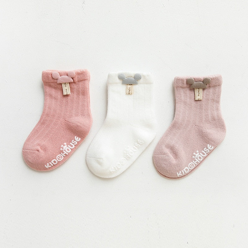 Kit 3 Pares de Meia Bichinhos - Ama Mamma
