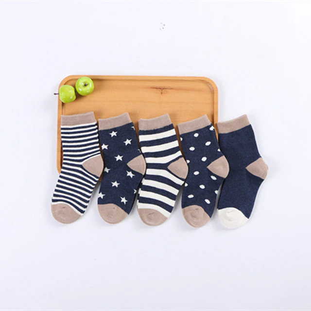 Kit 5 Pares de Meia Infantil Várias Cores - Ama Mamma