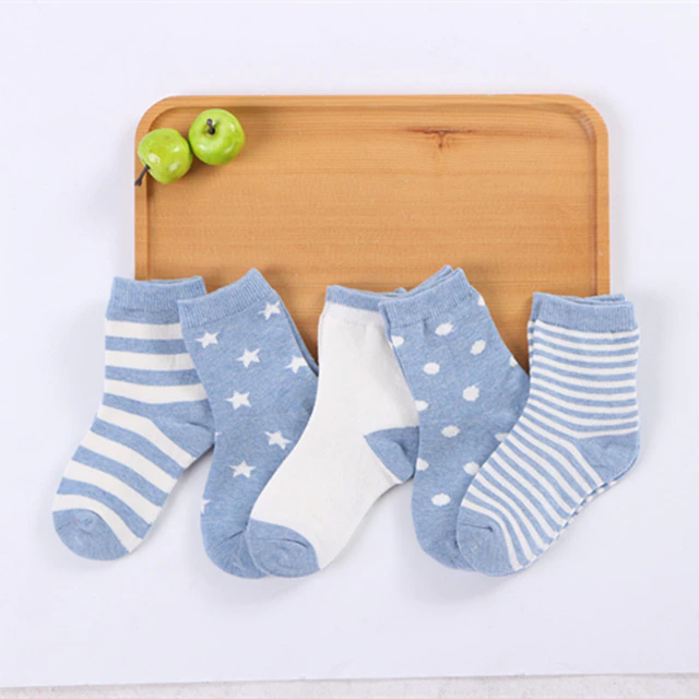 Kit 5 Pares de Meia Infantil Várias Cores - Ama Mamma