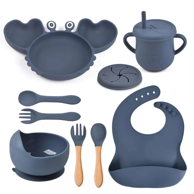 Kit Alimentação Divertido Caranguejo 8 Peças Ama Mamma - Ama Mamma