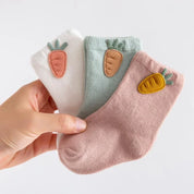 Kit com 3 Pares de Meias Cartoon para Bebês Ama Mamma - Ama Mamma