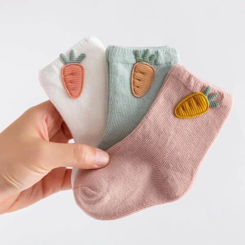 Kit com 3 Pares de Meias Cartoon para Bebês Ama Mamma - Ama Mamma