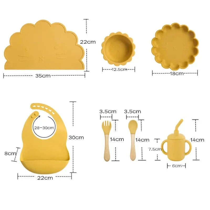 Kit Completo de Alimentação em Silicone 7 Peças Ama Mamma - Ama Mamma