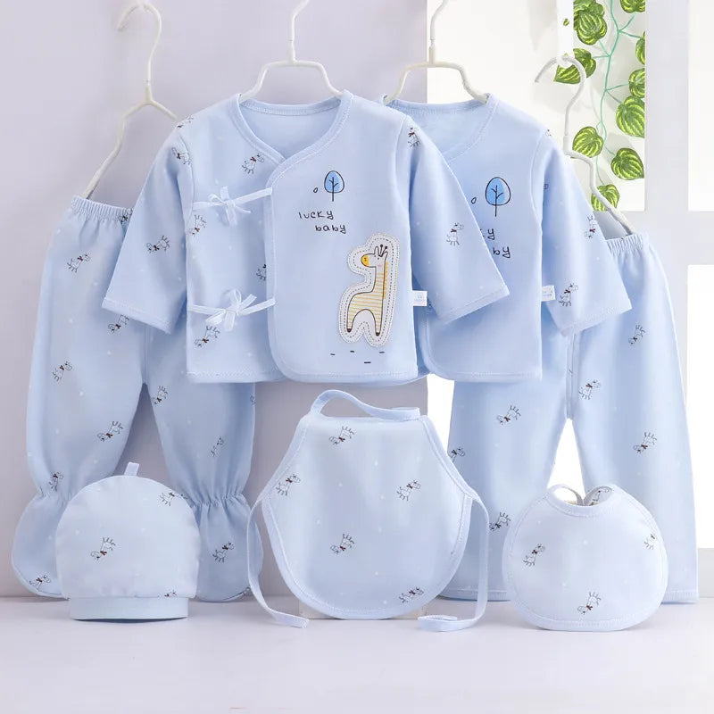 Kit Enxoval Bebê RN - Conjunto Saída de Maternidade 7 Peças - Ama Mamma
