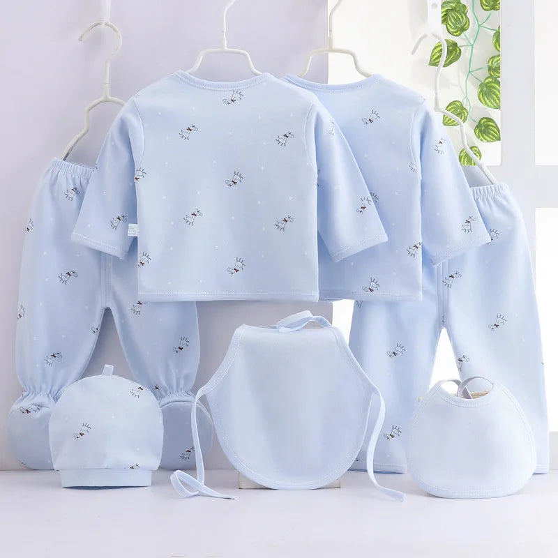 Kit Enxoval Bebê RN - Conjunto Saída de Maternidade 7 Peças - Ama Mamma