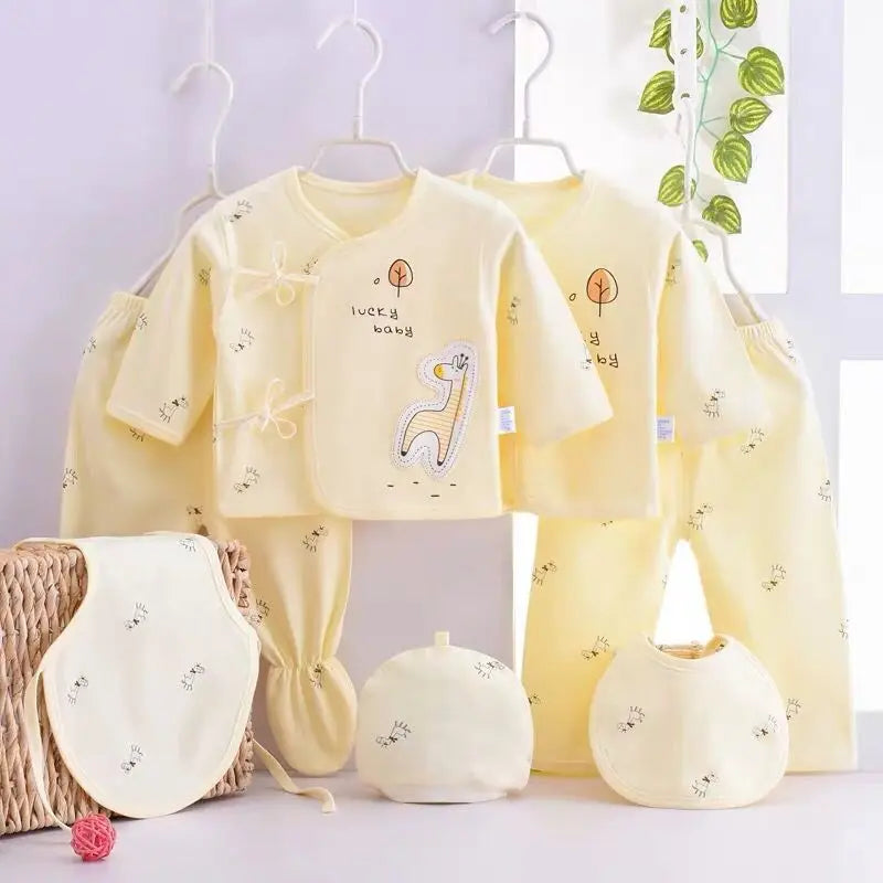 Kit Enxoval Bebê RN - Conjunto Saída de Maternidade 7 Peças - Ama Mamma