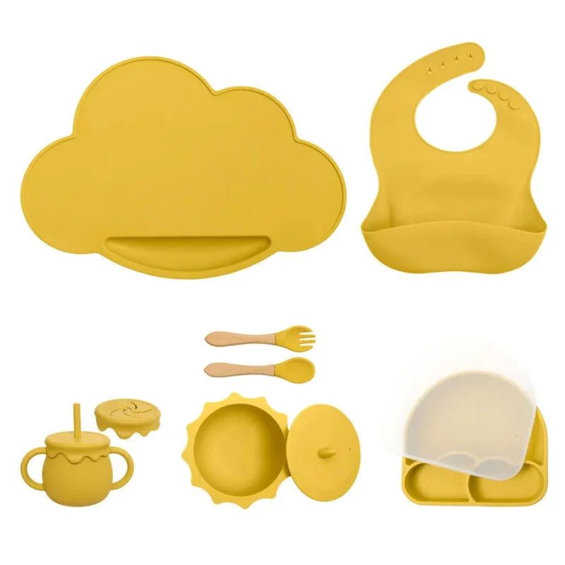 Kit Completo de Introdução Alimentar em Silicone 7 Peças Ama Mamma - Ama Mamma