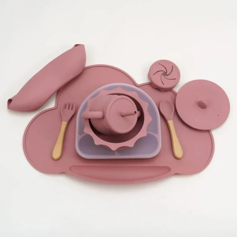 Kit Completo de Introdução Alimentar em Silicone 7 Peças Ama Mamma - Ama Mamma