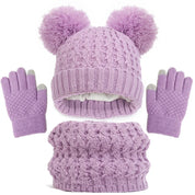 Kit de Inverno Infantil Touca Luvas Cachecol - Ama Mamma