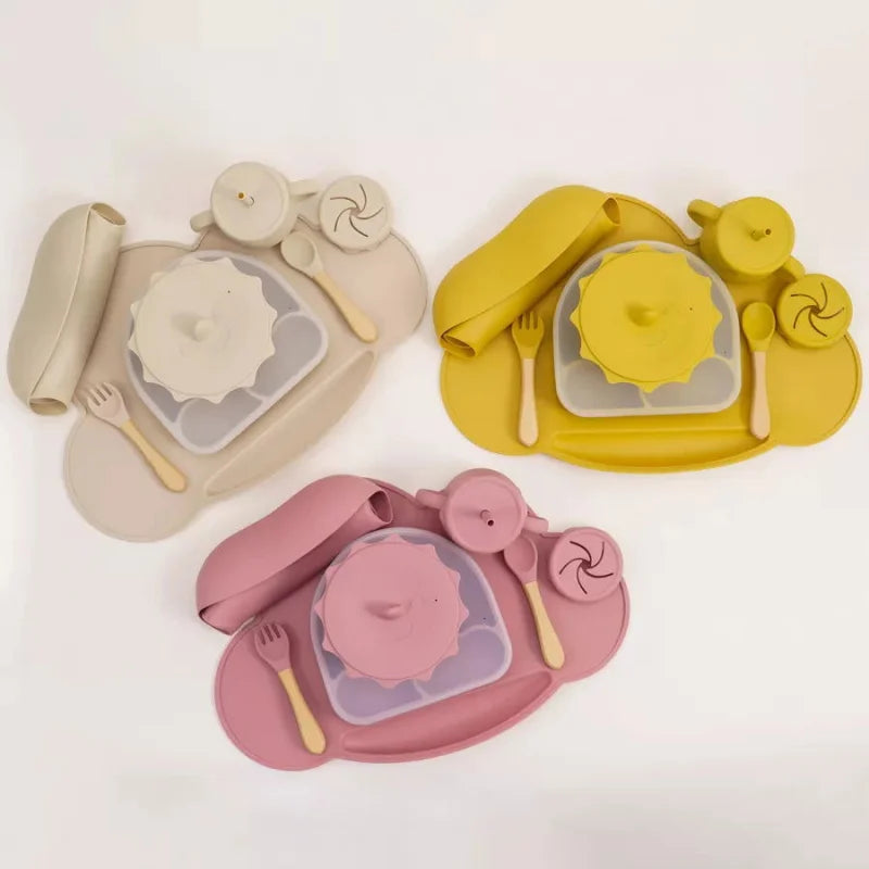 Kit Completo de Introdução Alimentar em Silicone 7 Peças Ama Mamma - Ama Mamma