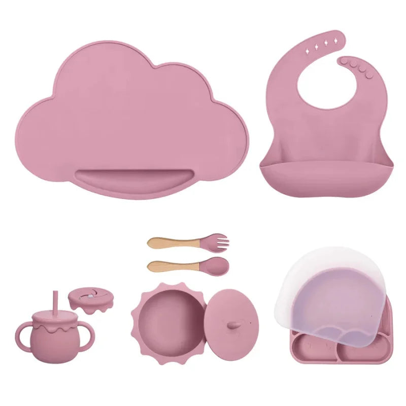 Kit Completo de Introdução Alimentar em Silicone 7 Peças Ama Mamma - Ama Mamma