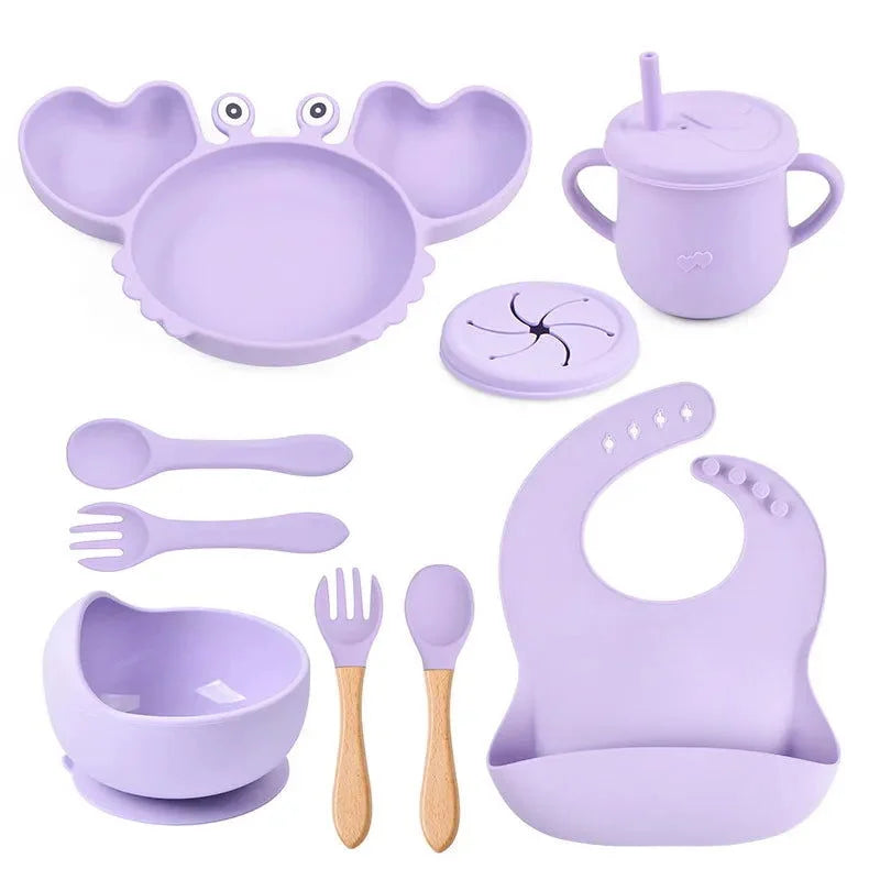 Kit Alimentação Divertido Caranguejo 8 Peças Ama Mamma - Ama Mamma