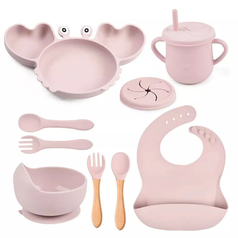Kit Alimentação Divertido Caranguejo 8 Peças Ama Mamma - Ama Mamma