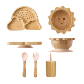 Kit Elegante Introdução Alimentar Bambu e Silicone Ama Mamma - Ama Mamma