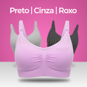 KIT Sutiã de Amamentação Sem Costura | Compre 2 Leve 3 - Ama Mamma